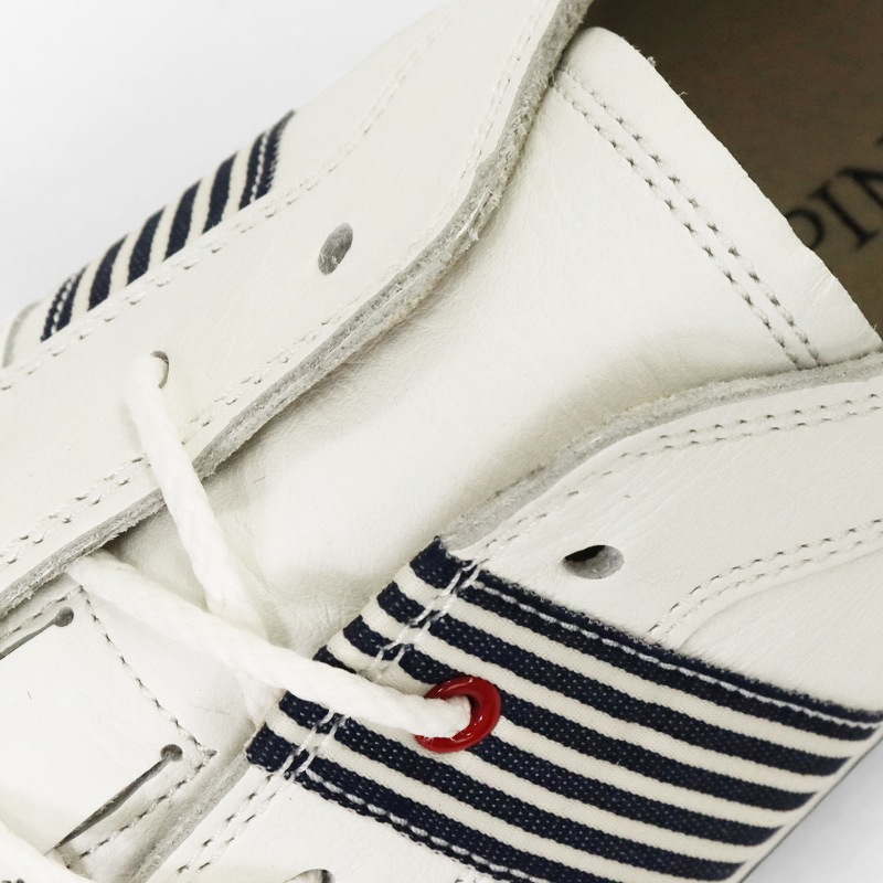 スピングル SPINGLE スニーカー メンズ サイドライン 日本製 靴 シューズ ホワイト ネイビー SP-168 67 White/Navy | ブランド [正規取扱店]