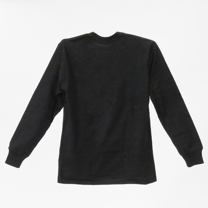 ヘインズ Hanes Tシャツ 長袖 T-SHIRTS KURO ロングスリーブ ロンTクルーネック 丸胴仕様 メンズ レディース トップス  2026SS 無地 S/M/L ブラック HM4-D202 090 | ブランド [正規取扱店]