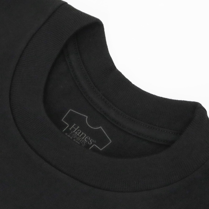 ヘインズ Hanes Tシャツ 長袖 T-SHIRTS KURO ロングスリーブ ロンTクルーネック 丸胴仕様 メンズ レディース トップス  2026SS 無地 S/M/L ブラック HM4-D202 090 | ブランド [正規取扱店]