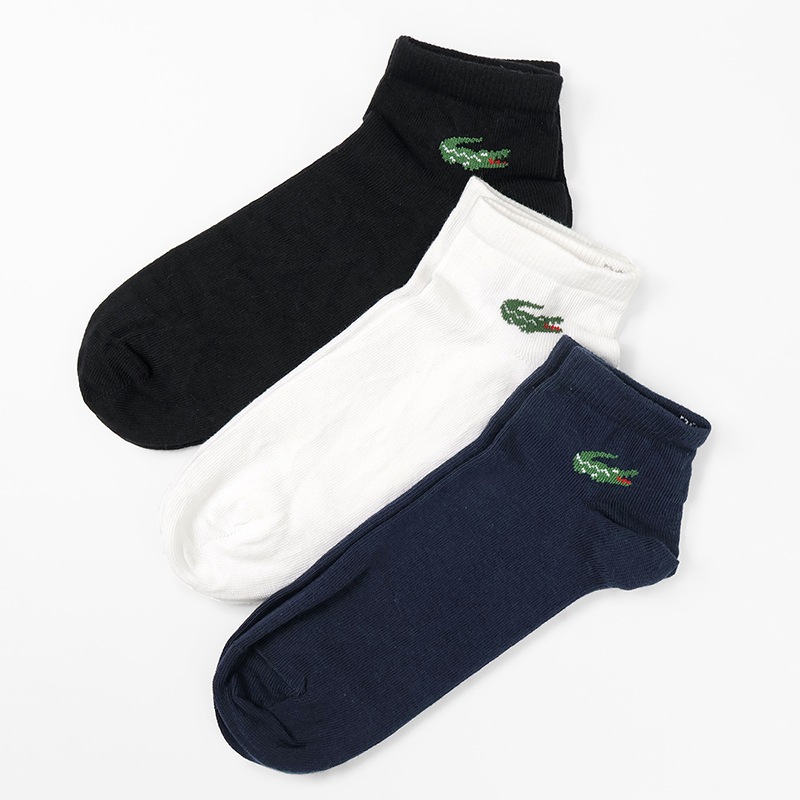 ラコステ LACOSTE ソックス 3足組 アンクルソックス 3足セット 3P 靴下 メンズ レディース スニーカー丈 ロゴ 2026年秋冬 新作 RA9185-10 | ブランド [正規取扱店]