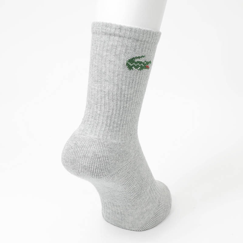 ラコステ LACOSTE ソックス 3足組 ワニロゴジャカード スポーツソックス 3足セット 3P 靴下 メンズ レディース クルー丈 ミドルレングス ロゴ 2026年秋冬 新作 RA9246-10 | ブランド [正規取扱店]