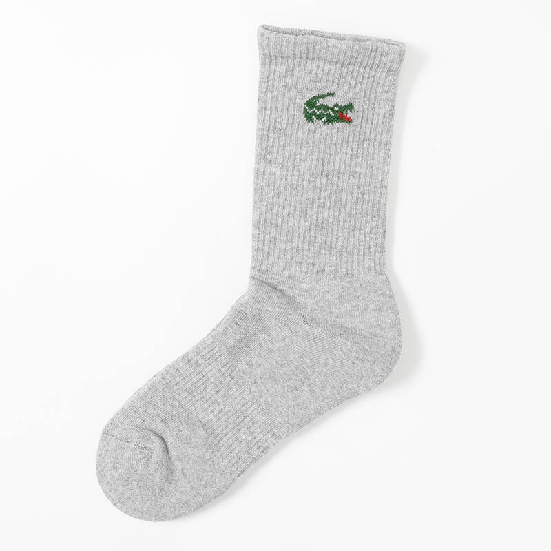 ラコステ LACOSTE ソックス 3足組 ワニロゴジャカード スポーツソックス 3足セット 3P 靴下 メンズ レディース クルー丈 ミドルレングス ロゴ 2026年秋冬 新作 RA9246-10 | ブランド [正規取扱店]