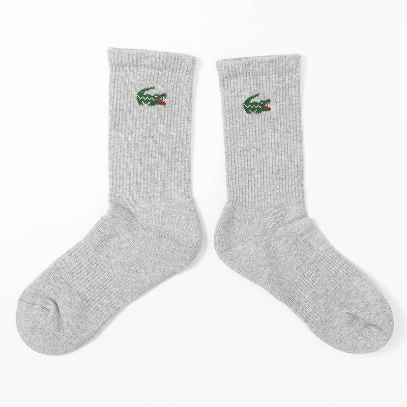 ラコステ LACOSTE ソックス 3足組 ワニロゴジャカード スポーツソックス 3足セット 3P 靴下 メンズ レディース クルー丈 ミドルレングス ロゴ 2026年秋冬 新作 RA9246-10 | ブランド [正規取扱店]