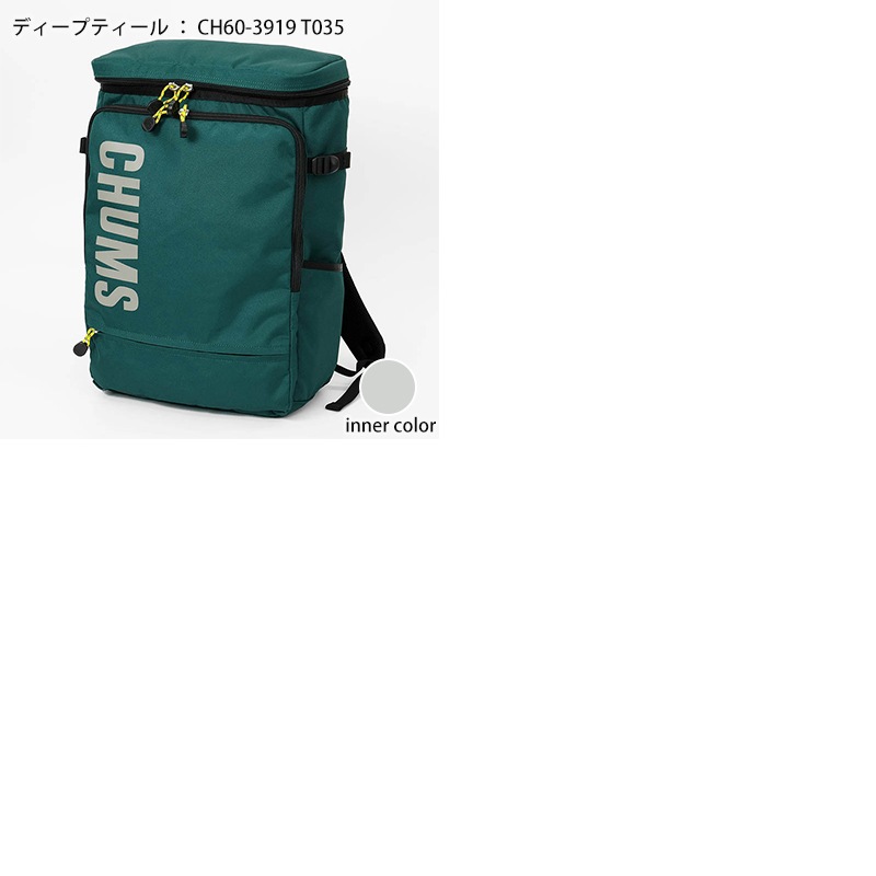 チャムス CHUMS バックパック リサイクル トップオープン スクエア