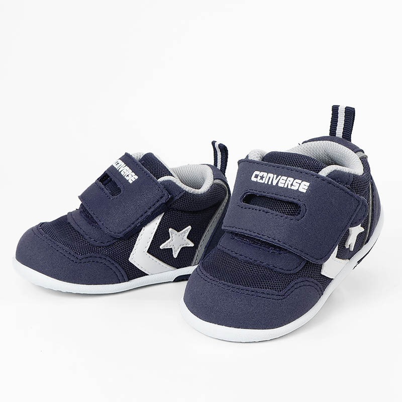 コンバース CONVERSE スニーカー ベビーシューズ MINI RS 2 ミニ 靴 ベビー 歩きはじめ 幼児 男の子 女の子 キッズ 子供 マジックテープ 軽量 2026年秋冬 新作 37304020 / 37304021 | ブランド [正規取扱店]