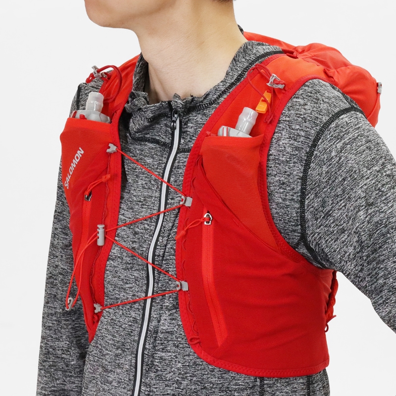 サロモン SALOMON ランニングベスト ユニセックス ADV SKIN 12 SET フラスク付 トレイルランニング リュック ハイドレーションバッグ 2026年春夏新作 2026SS S/M/L 12L LC2464500 | ブランド [正規取扱店]