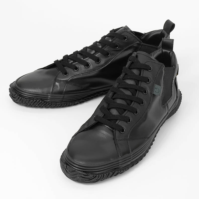 スピングル SPINGLE スニーカー メンズ サイドゴア GORE-TEX カンガルーレザー 本革 巻き上げソール 日本製 靴 シューズ 2026SS 新作 ブラック SP-1426 05 BLACK | ブランド [正規取扱店]