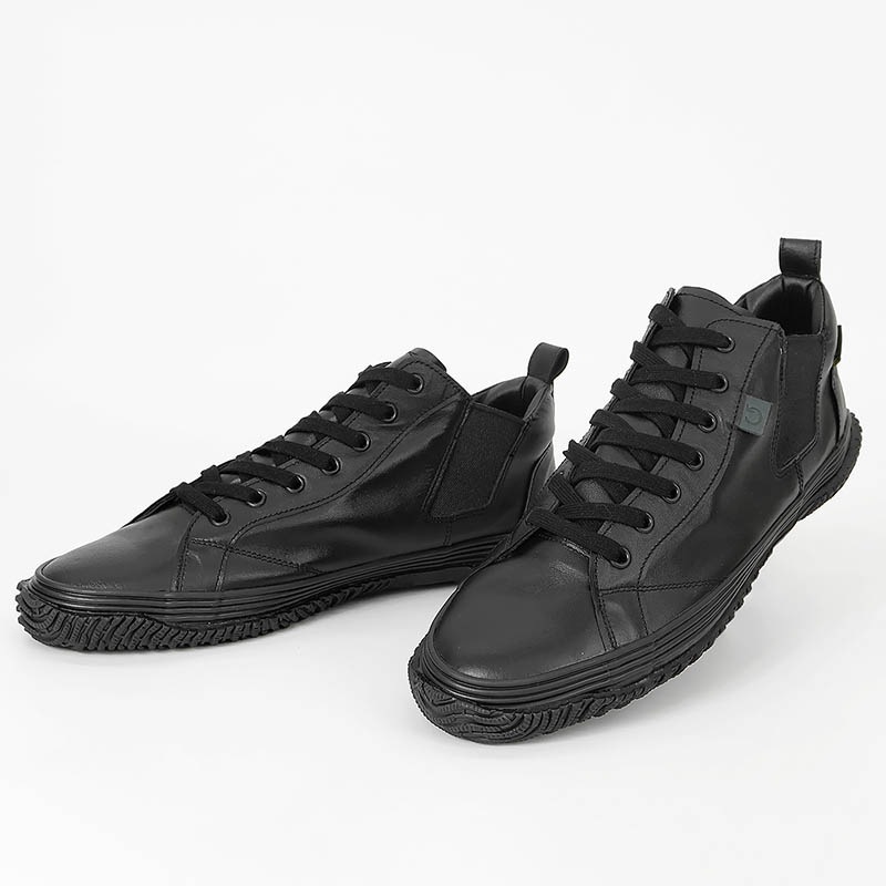 スピングル SPINGLE スニーカー メンズ サイドゴア GORE-TEX カンガルーレザー 本革 巻き上げソール 日本製 靴 シューズ 2026SS 新作 ブラック SP-1426 05 BLACK | ブランド [正規取扱店]