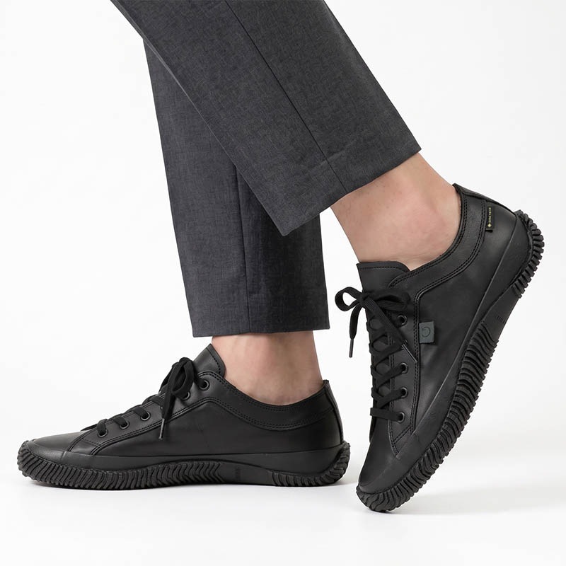 スピングル SPINGLE スニーカー メンズ ゴアテックス GORE-TEX カンガルーレザー 本革 巻き上げソール 日本製 靴 シューズ 2026SS 新作 ブラック SP-1077 05 BLACK | ブランド [正規取扱店]