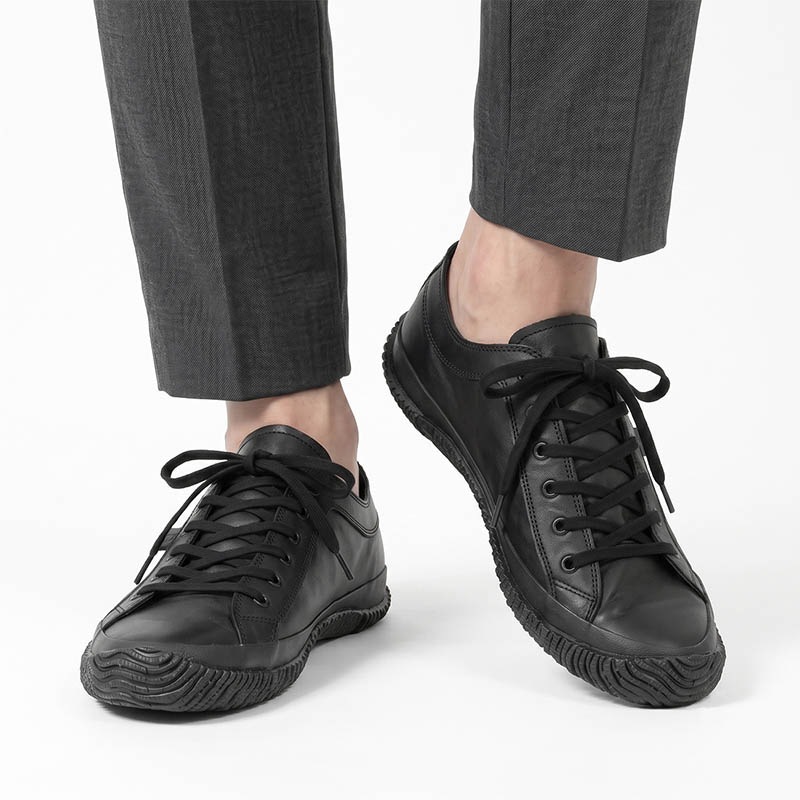 スピングル SPINGLE スニーカー メンズ ゴアテックス GORE-TEX カンガルーレザー 本革 巻き上げソール 日本製 靴 シューズ 2026SS 新作 ブラック SP-1077 05 BLACK | ブランド [正規取扱店]