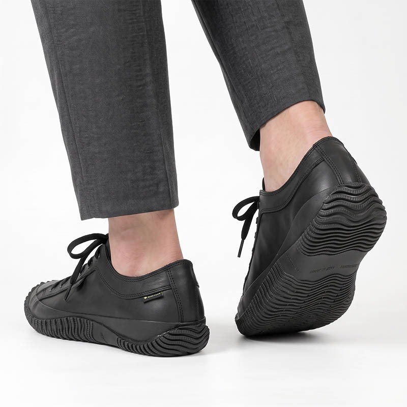 スピングル SPINGLE スニーカー メンズ ゴアテックス GORE-TEX カンガルーレザー 本革 巻き上げソール 日本製 靴 シューズ 2026SS 新作 ブラック SP-1077 05 BLACK | ブランド [正規取扱店]
