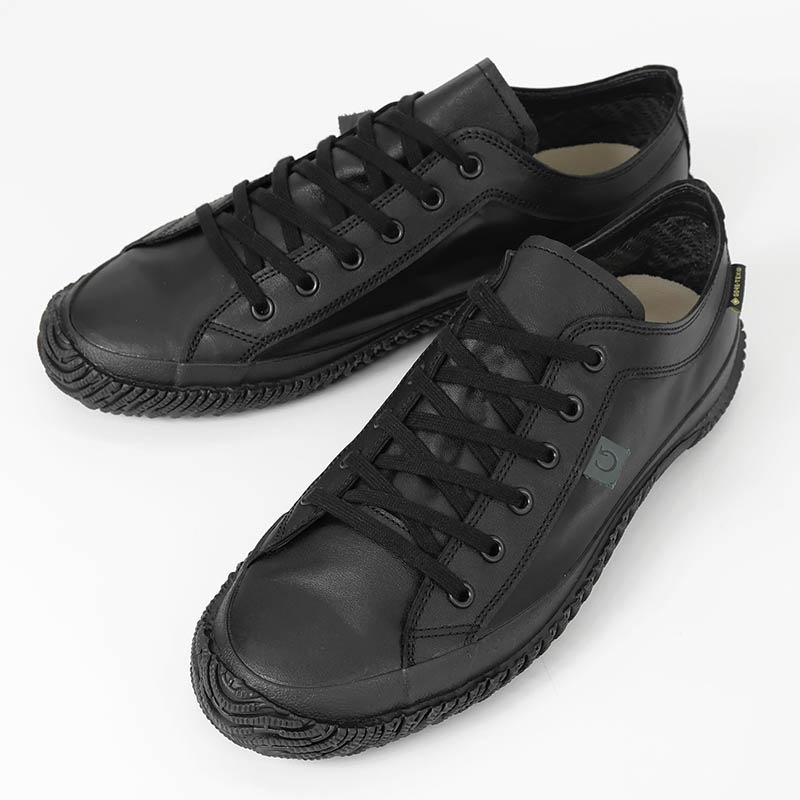 スピングル SPINGLE スニーカー メンズ ゴアテックス GORE-TEX カンガルーレザー 本革 巻き上げソール 日本製 靴 シューズ 2026SS 新作 ブラック SP-1077 05 BLACK | ブランド [正規取扱店]