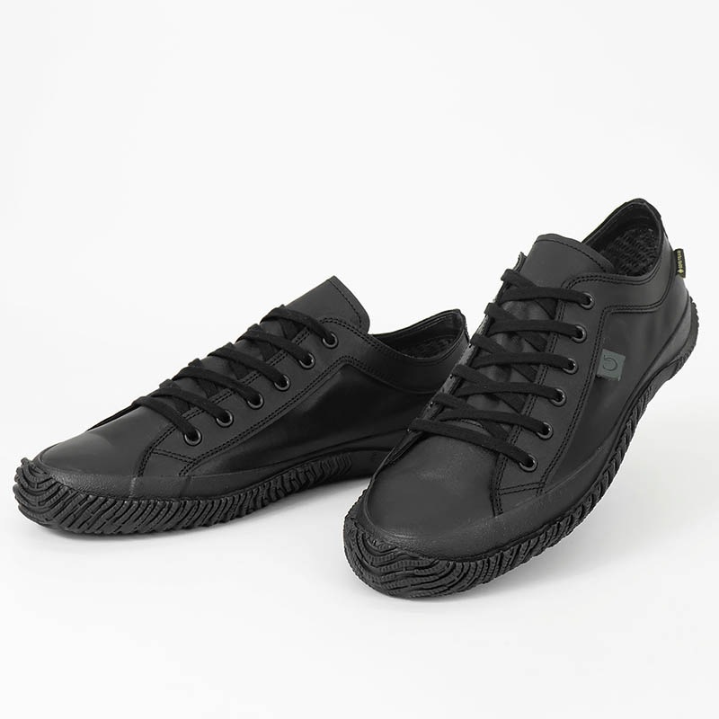 スピングル SPINGLE スニーカー メンズ ゴアテックス GORE-TEX カンガルーレザー 本革 巻き上げソール 日本製 靴 シューズ 2026SS 新作 ブラック SP-1077 05 BLACK | ブランド [正規取扱店]