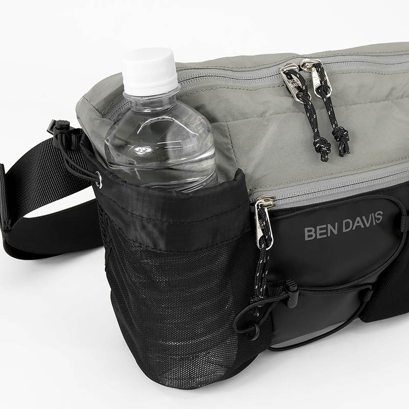 ベンデイビス BEN DAVIS ボディバッグ BOTTLE WAIST BAG ボトル ウエストバッグ ショルダーバッグ メンズ レディース 斜め掛け 軽量 ロゴ 2026年秋冬 新作 BDW-8505 | ブランド [正規取扱店]