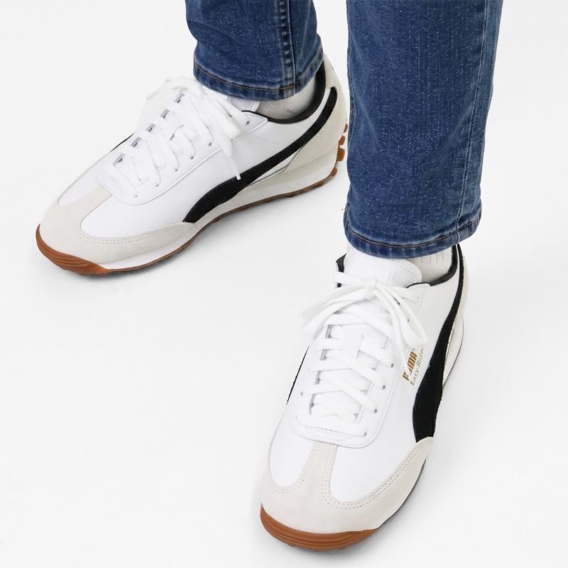 プーマ PUMA スニーカー メンズ レディース イージーライダー ミックス EASY RIDER MIX レザー 牛革 靴 軽量 スポーティー 2026年秋冬 新作 プーマホワイト 399025 01 PUMA WHITE-PUMA BLACK | ブランド [正規取扱店]
