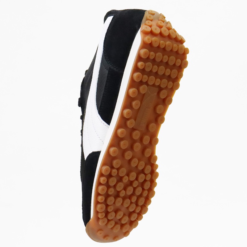 プーマ PUMA スニーカー メンズ レディース イージーライダー ヴィンテージ EASY RIDER VINTAGE レザー 牛革 靴 軽量 スポーティー 2026年秋冬 新作 プーマブラック 399028 10 PUMA BLACK-PUMA WHITE | ブランド [正規取扱店]
