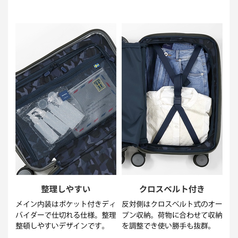 イノベーター innovator スーツケース エキスパンダブル 容量拡張機能