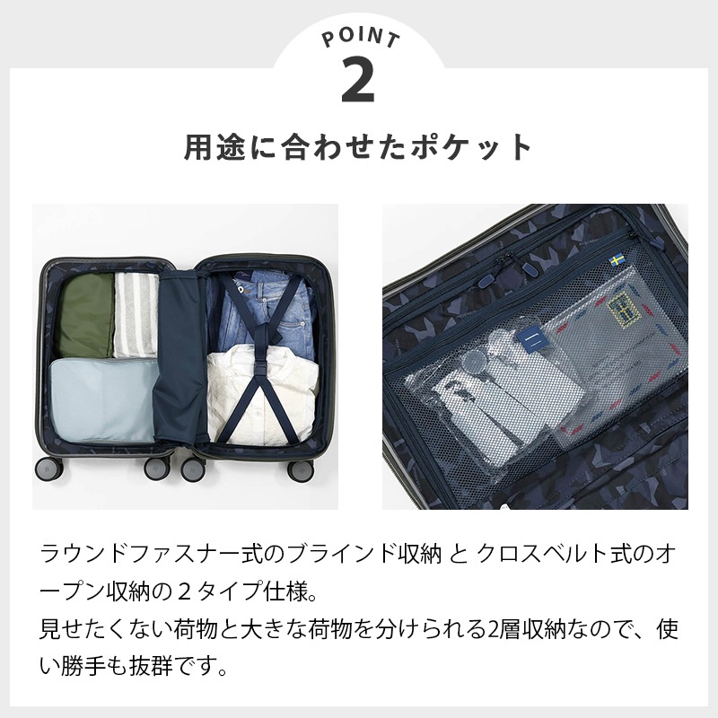 イノベーター innovator スーツケース エキスパンダブル 容量拡張機能