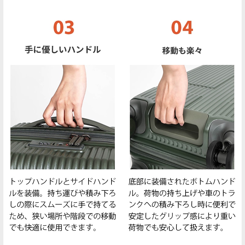 イノベーター innovator スーツケース エキスパンダブル 容量拡張機能