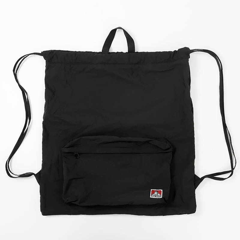 ベンデイビス BEN DAVIS ナップサック POCKET NAPSACK ドローサック ジムサック リュック 巾着バッグ メンズ レディース スクバ 通学 サブバッグ 軽量 ロゴ 2026年秋冬 新作 BDW-8509 | ブランド [正規取扱店]