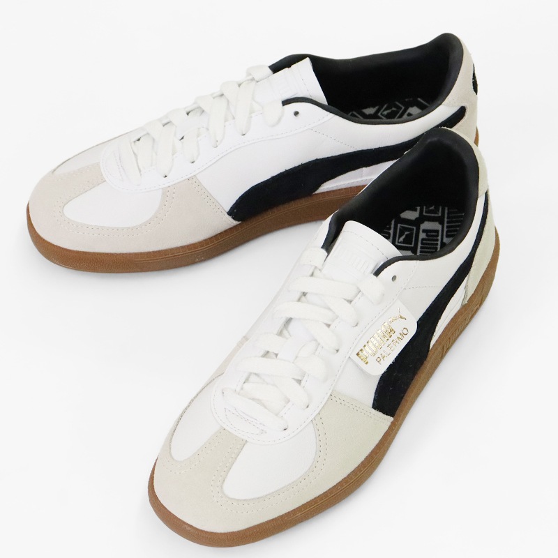 プーマ PUMA スニーカー メンズ PALERMO LTH パレルモ レザー 牛革 靴 軽量 スポーティー 2026FW 新作 プーマホワイト 396464 01 PUMA WHITE-VAPOR GRAY-GUM | ブランド [正規取扱店]