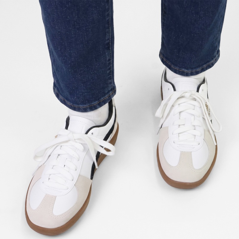 プーマ PUMA スニーカー メンズ PALERMO LTH パレルモ レザー 牛革 靴 軽量 スポーティー 2026FW 新作 プーマホワイト 396464 01 PUMA WHITE-VAPOR GRAY-GUM | ブランド [正規取扱店]