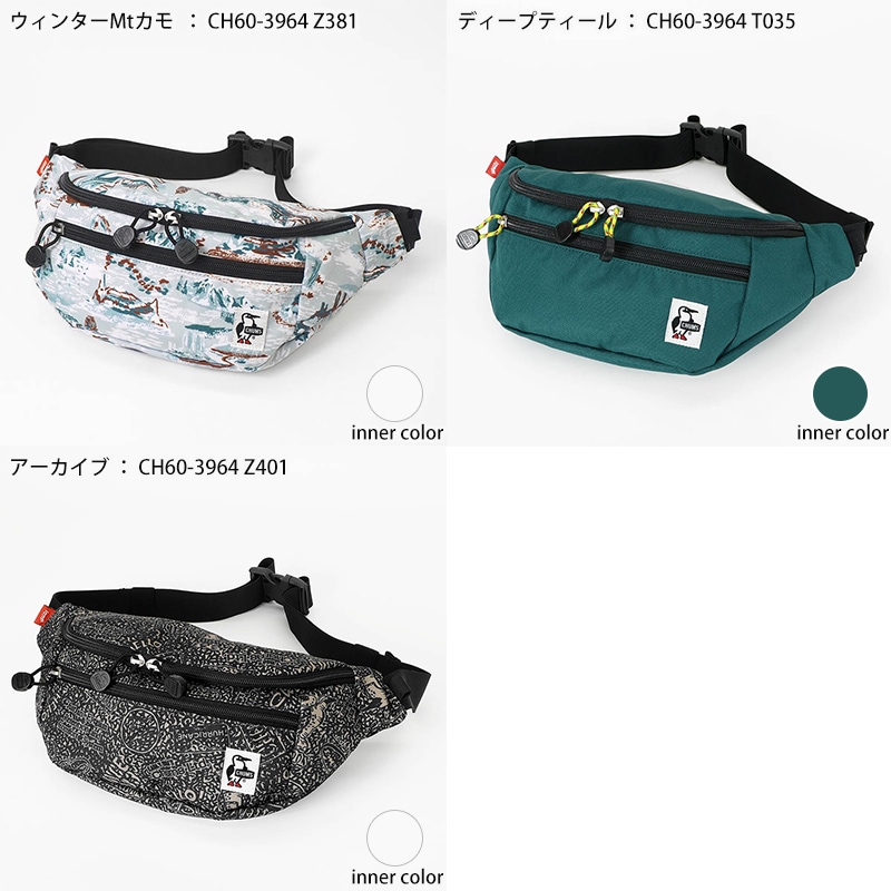 チャムス CHUMS ボディバッグ リサイクル スモール ウエストポーチ