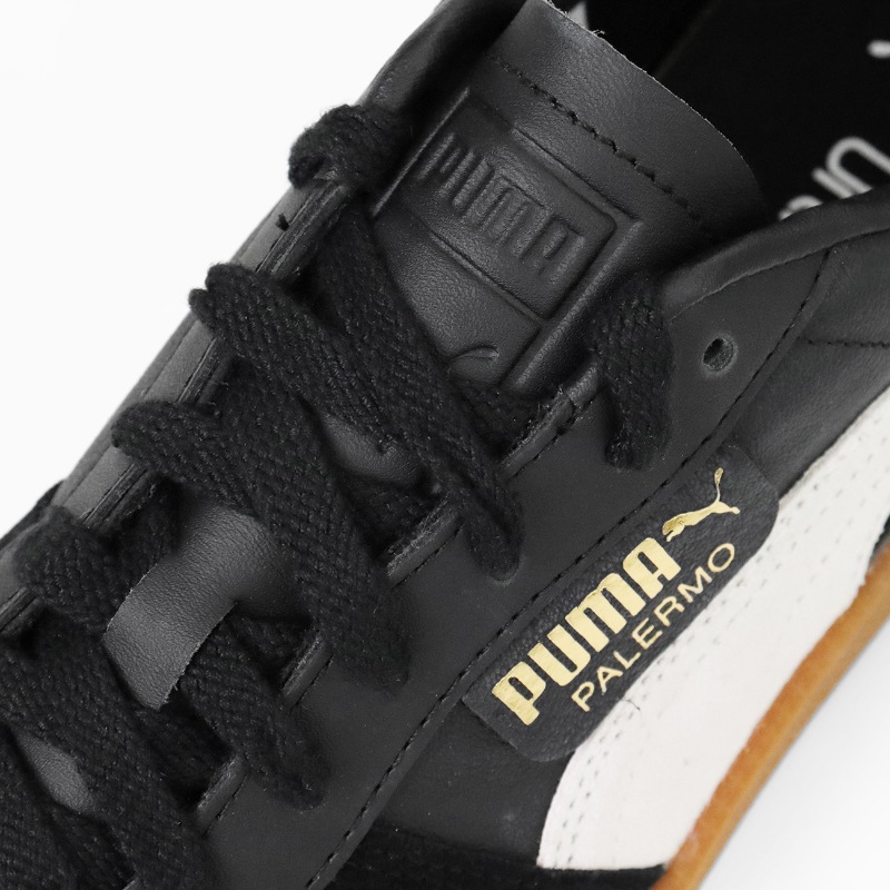 プーマ PUMA スニーカー メンズ PALERMO LTH パレルモ レザー 牛革 靴 軽量 スポーティー 2026FW 新作 プーマブラック 396464 03 PUMA BLACK-FEATHER GRAY-GUM | ブランド [正規取扱店]