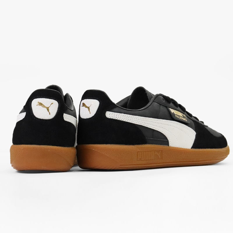 プーマ PUMA スニーカー メンズ PALERMO LTH パレルモ レザー 牛革 靴 軽量 スポーティー 2026FW 新作 プーマブラック 396464 03 PUMA BLACK-FEATHER GRAY-GUM | ブランド [正規取扱店]