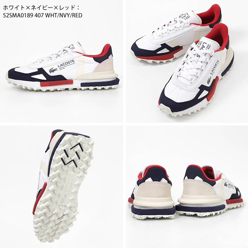ラコステ LACOSTE スニーカー メンズ エリート アクティブ ELITE ACTIVE 2261APAC SMA ラバースパイク 靴 シューズ 軽量 2026年秋冬 新作 52SMA0189 | ブランド [正規取扱店]