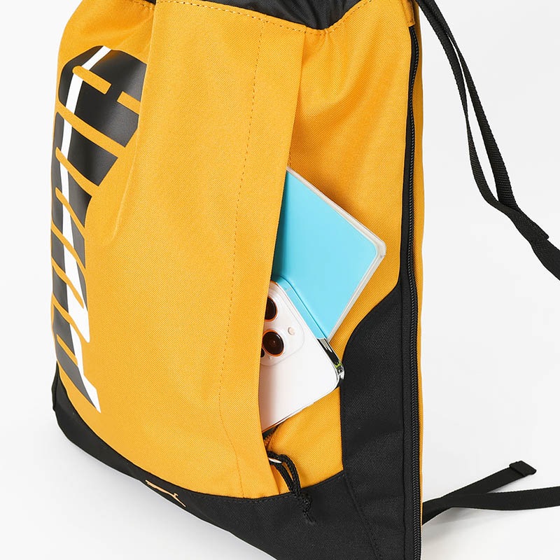プーマ PUMA ナップサック ジムサック エイダン ドローストリング ナップザック 体操着 体操服袋 リュック 巾着 ロゴ キッズ ジュニア マチ拡張 軽量 撥水 各色 J20146 | ブランド [正規取扱店]