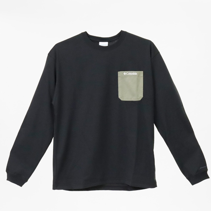 コロンビア Columbia Tシャツ 長袖 ヤング ストリート ロングスリーブ クルー メンズ レディース トップス 胸ポケット ロンT オムニウィック オムニシェイド 2026年秋冬 新作 無地 ロゴ M/L/XL PM0898 | ブランド [正規取扱店]
