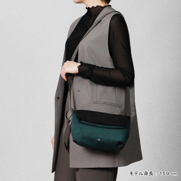 フィレール Filer ショルダーバッグ RAW KUCHIORE SHOULDER ロー 口折れ ショルダー リバーシブル ミニバッグ メンズ レディース 日本製 各色 OK-041 | ブランド [正規取扱店]