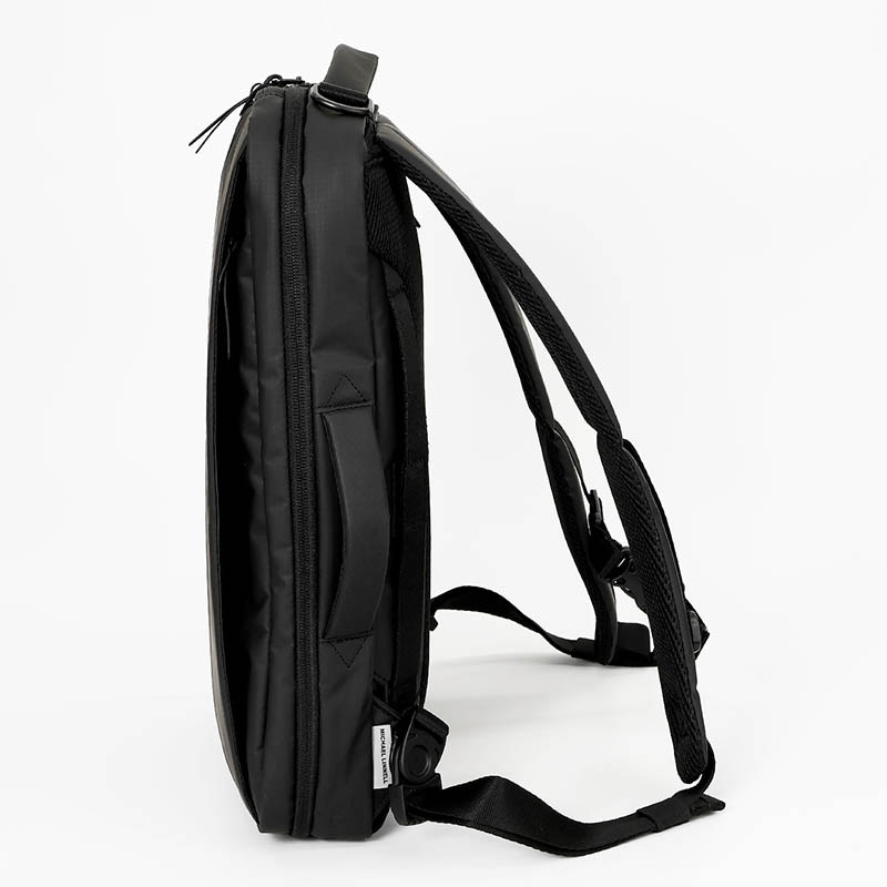 マイケルリンネル Michael Linnell バックパック A.R.M.S アーミーコーティング Slim 3WAY Bag リュック ショルダー ブリーフ キャリーオン対応 8L 撥水 軽量 2026SS 新作 ブラック MLAC-43 | ブランド [正規取扱店]