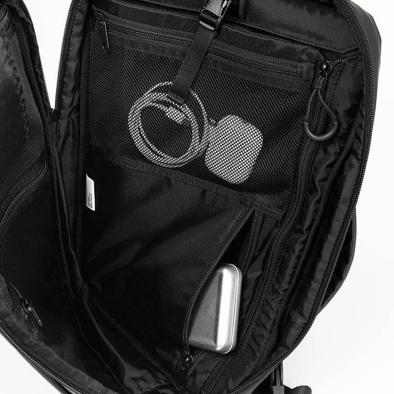 マイケルリンネル Michael Linnell バックパック A.R.M.S アーミーコーティング Slim 3WAY Bag リュック ショルダー ブリーフ キャリーオン対応 8L 撥水 軽量 2026SS 新作 ブラック MLAC-43 | ブランド [正規取扱店]