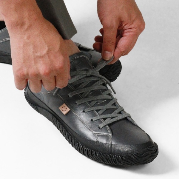 スピングル SPINGLE スニーカー メンズ カンガルーレザー 日本製 靴 シューズ チャコールグレー SP-110 108 Charcoal Gray | ブランド [正規取扱店]