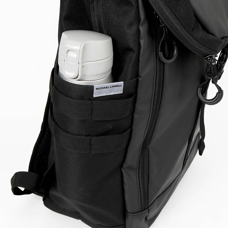 マイケルリンネル Michael Linnell バックパック A.R.M.S アーミーコーティング Backpack デイパック リュック 33L ロールトップ 撥水 軽量 2026SS 新作 ブラック MLSL-34 | ブランド [正規取扱店]