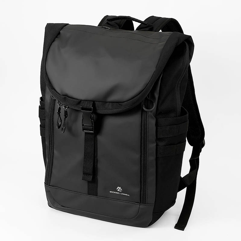 マイケルリンネル Michael Linnell バックパック A.R.M.S アーミーコーティング Backpack デイパック リュック 33L ロールトップ 撥水 軽量 2026SS 新作 ブラック MLSL-34 | ブランド [正規取扱店]