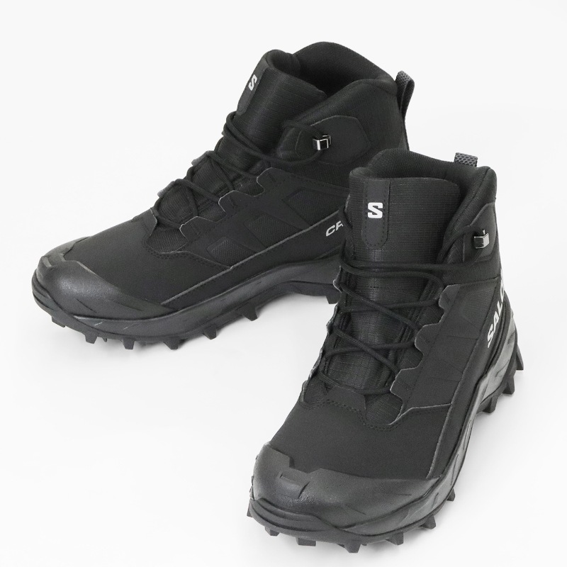 サロモン SALOMON ブーツ メンズ CROSSTRAK WATERPROOF クロストレック ウォータープルーフ ウインターブーツ スノーブーツ 冬 靴 防水 保温 ブラック L47570200 | ブランド [正規取扱店]