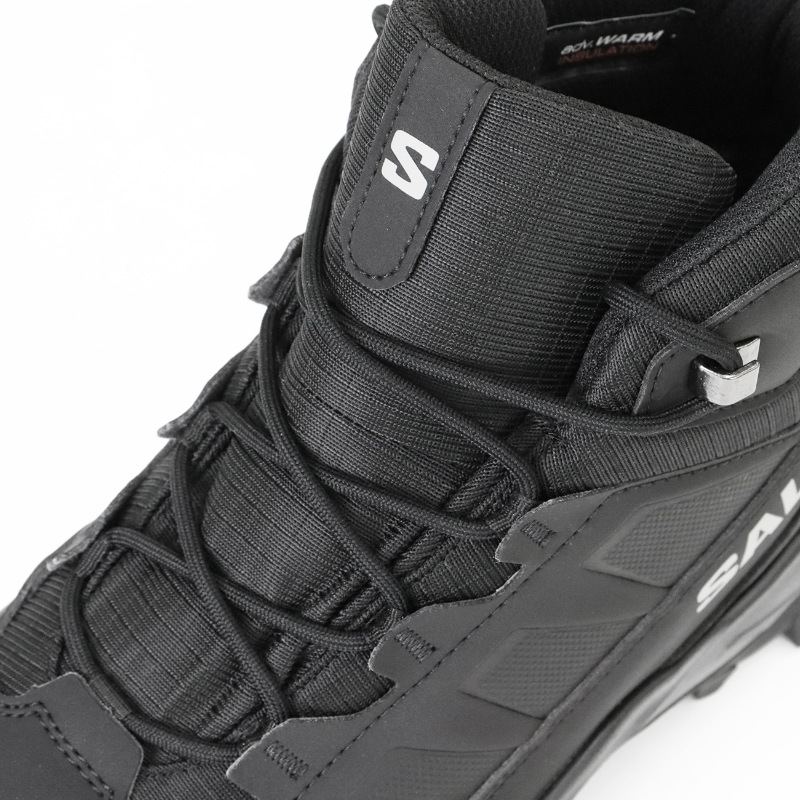 サロモン SALOMON ブーツ メンズ CROSSTRAK WATERPROOF クロストレック ウォータープルーフ ウインターブーツ スノーブーツ 冬 靴 防水 保温 ブラック L47570200 | ブランド [正規取扱店]