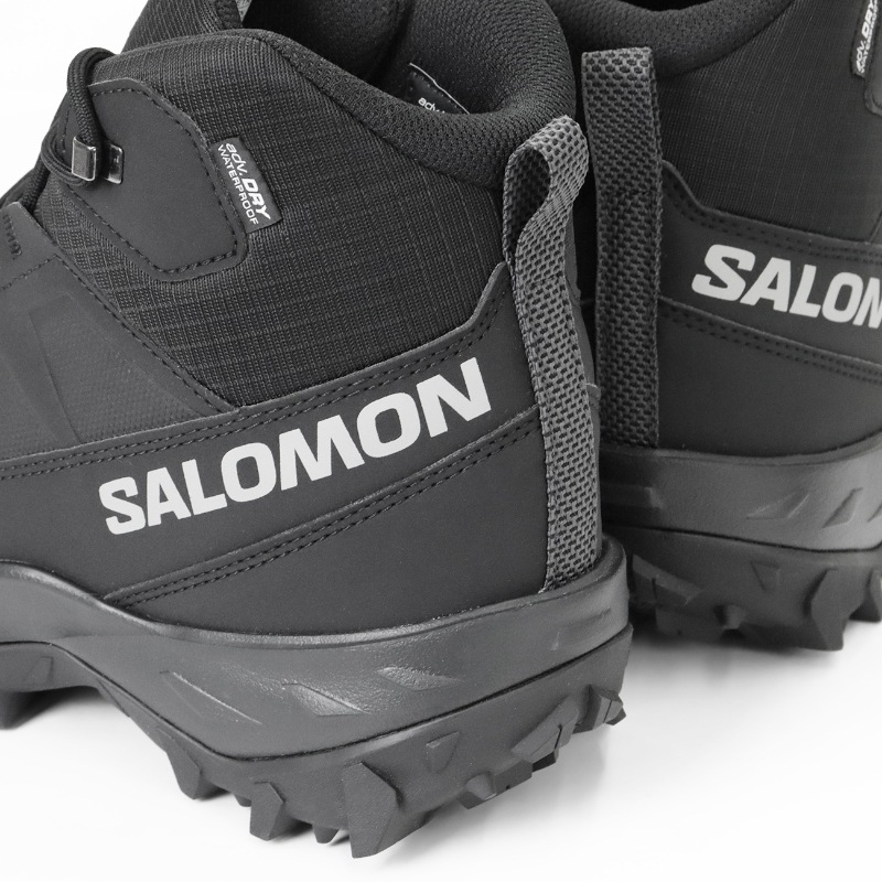 サロモン SALOMON ブーツ メンズ CROSSTRAK WATERPROOF クロストレック ウォータープルーフ ウインターブーツ スノーブーツ 冬 靴 防水 保温 ブラック L47570200 | ブランド [正規取扱店]