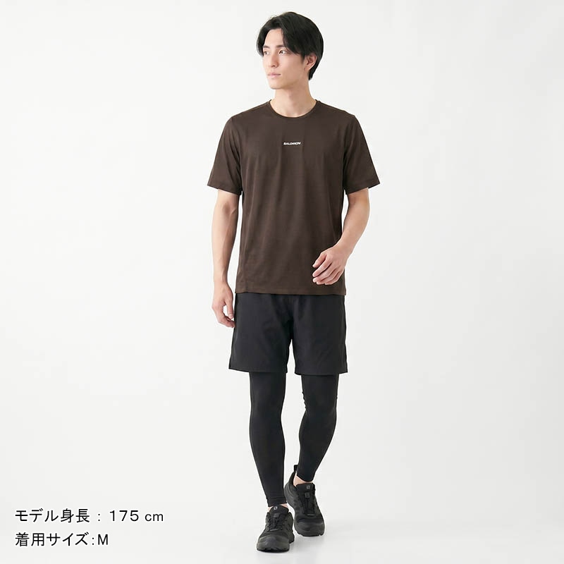 サロモン SALOMON Tシャツ 半袖 SHKout CORE SS TEE M メンズ トップス ランニングウェア 2026年春夏新作 2026SS ロゴ S/M/L コーヒービーン LC2843700 | ブランド [正規取扱店]