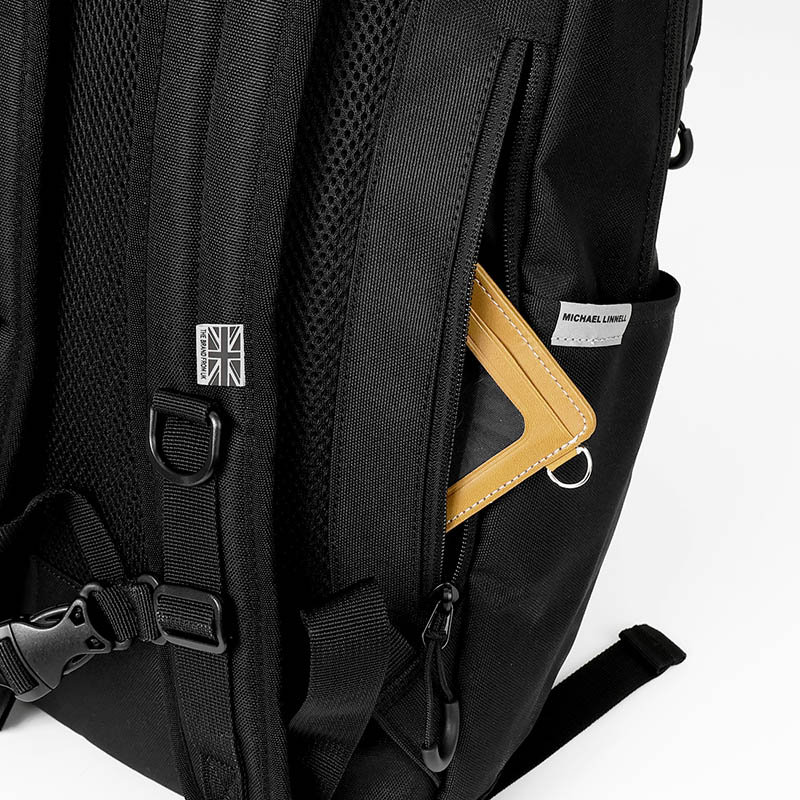 マイケルリンネル Michael Linnell バックパック A.R.M.S アーミーコーティング Backpack デイパック リュック 23L 撥水 軽量 2026SS 新作 ブラック MLSL-35 | ブランド [正規取扱店]
