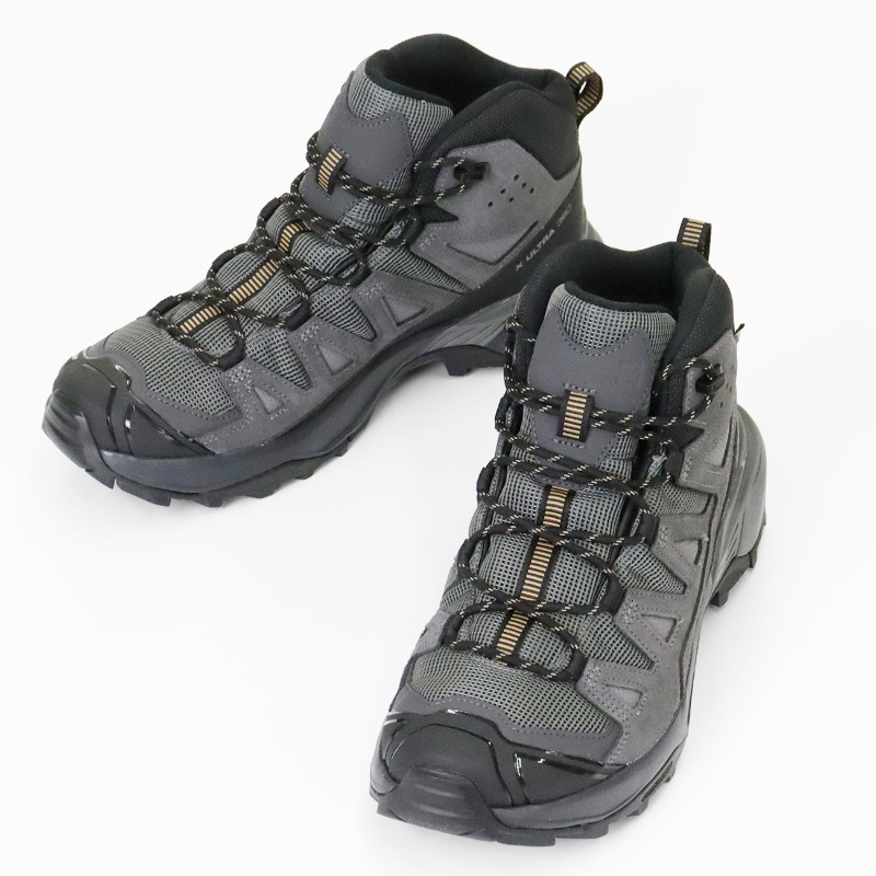 サロモン SALOMON ブーツ ハイキングブーツ メンズ X ULTRA 360 LTR MID GTX ウルトラ レザー ミッド ゴアテックス アウトドア トレッキングシューズ ミッドカット 靴 GORE-TEX 防水 グレー L47570800 | ブランド [正規取扱店]