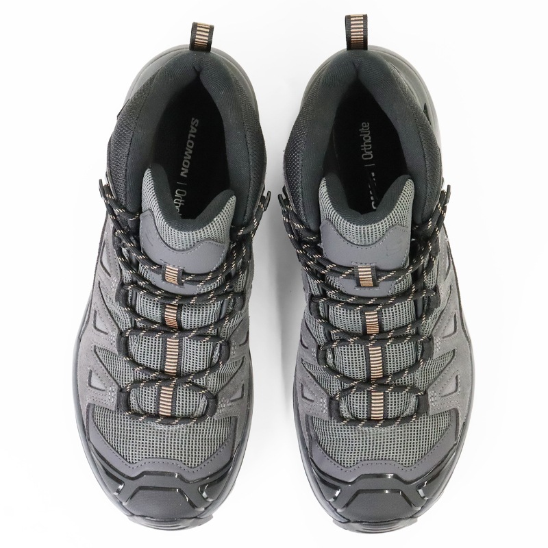 サロモン SALOMON ブーツ ハイキングブーツ メンズ X ULTRA 360 LTR MID GTX ウルトラ レザー ミッド ゴアテックス アウトドア トレッキングシューズ ミッドカット 靴 GORE-TEX 防水 グレー L47570800 | ブランド [正規取扱店]