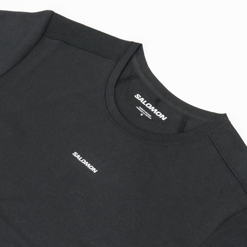 サロモン SALOMON Tシャツ 半袖 SHKout CORE SS TEE W レディース トップス ランニングウェア 2026年春夏新作 2026SS ロゴ XS/S/M ディープブラック LC2425200 | ブランド [正規取扱店]