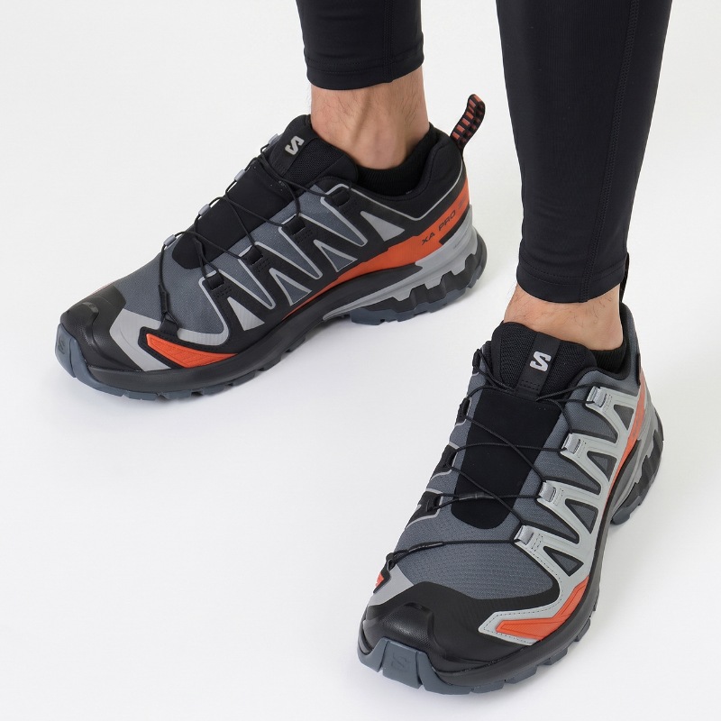サロモン SALOMON スニーカー メンズ XA PRO 3D V9 GTX トレイルランニングシューズ ジョギング トレラン ランニング アウトドア 靴 ゴアテックス GORE-TEX 防水 グレー L47817500 | ブランド [正規取扱店]