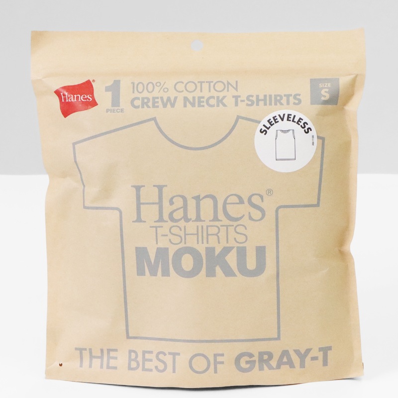 ヘインズ Hanes スリーブレスTシャツ T-SHIRTS MOKU モク クルーネック ノースリーブ タンクトップ 丸胴仕様 メンズ レディース トップス  2026年春夏新作 2026SS 無地 S/M/L ヘザーグレー HM3-D203 060 | ブランド [正規取扱店]