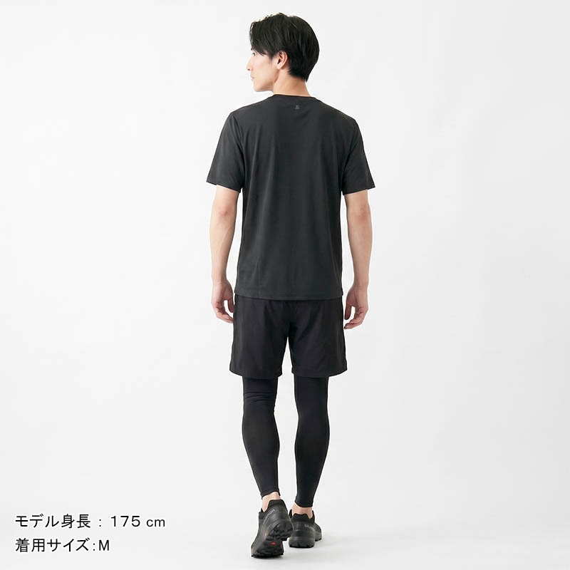 サロモン SALOMON Tシャツ 半袖 TRACKLINE SS TEE M トラックライン ショートスリーブ メンズ トップス 2026年春夏新作 2026SS ロゴ S/M/L ディープブラック LC2438800 | ブランド [正規取扱店]
