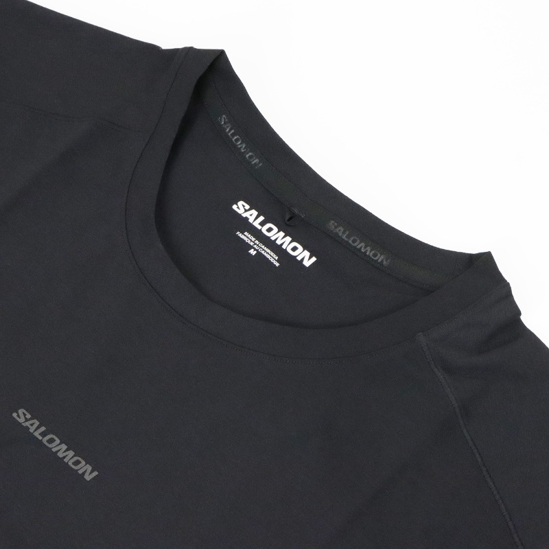 サロモン SALOMON Tシャツ 半袖 TRACKLINE SS TEE M トラックライン ショートスリーブ メンズ トップス 2026年春夏新作 2026SS ロゴ S/M/L ディープブラック LC2438800 | ブランド [正規取扱店]